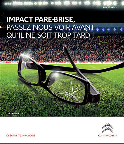 Impact pare-brise